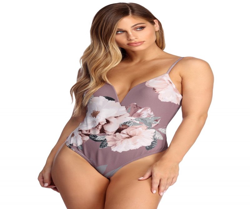 TableClothsUs Flirty In Floral Bodysuit