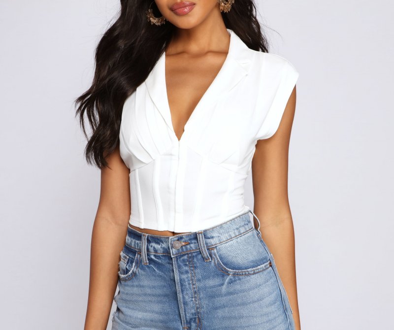 TableClothsUs Preppy And Chic Crop Top