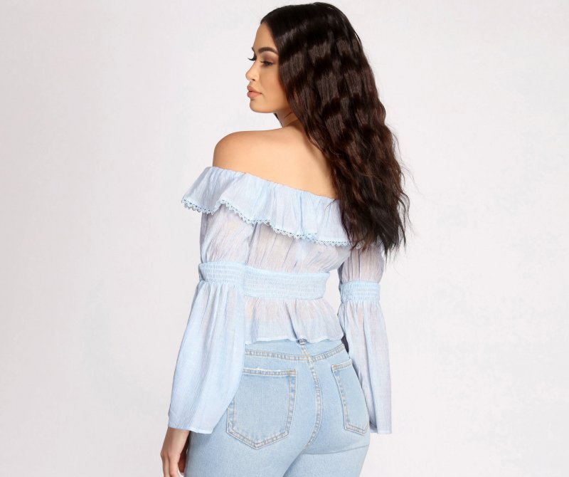 TableClothsUs Perfect Peplum Off The Shoulder Top