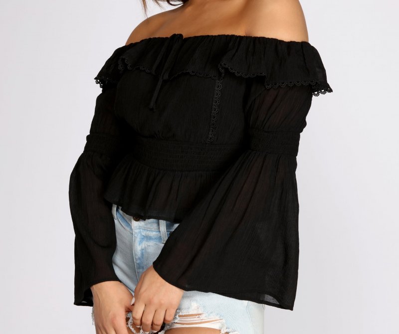 TableClothsUs Perfect Peplum Off The Shoulder Top